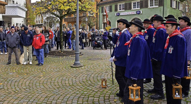 Immer am 11.11. geben die  Laternenbr...otto fr die kommende Fasnet bekannt.   | Foto: Martin Wunderle