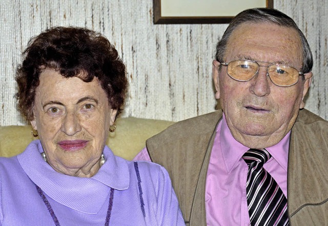 Gertrud und Fritz Ruf sind seit 60 Jahren ein Paar.    | Foto: Georg Diehl