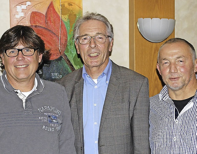 Uli Nodler, Manfred Stterlin und Veit... als Vorstandteam der IGTS besttigt.   | Foto: Thomas Loisl Mink