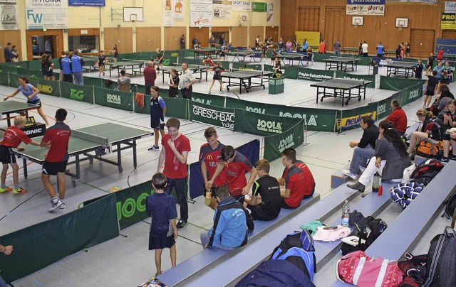 Tischtennis: An zwei Tagen wurden ber...ngen in der senberghalle ausgetragen.  | Foto: Werner Schnabl