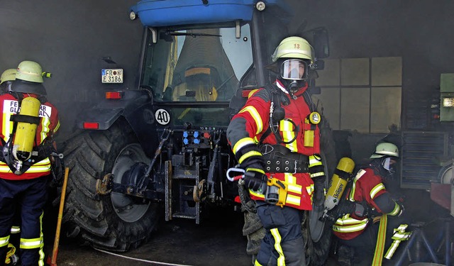 Menschenrettung stand bei der Feuerwehrbung in Heuweiler an erster Stelle  | Foto: Andrea Steinhart
