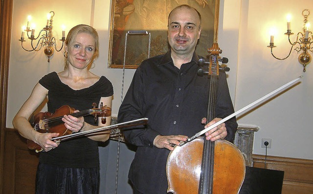 Eva Bindere und Denis Severin   | Foto: Roswitha Frey