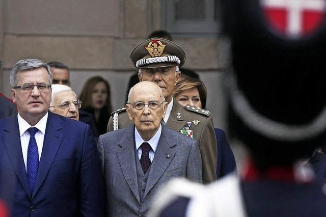 Rcktritt von Staatsprsident Giorgio Napolitano steht bevor