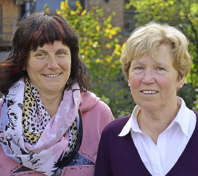 Agnes Brendle (links) und Annette Hasenauer   | Foto: Gabriele Hennicke