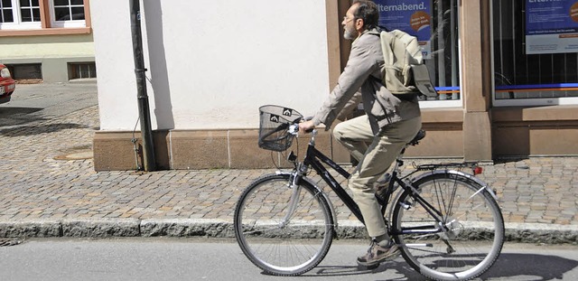 In Steinen wird der Radverkehr im Verg...rlich behandelt, findet eine Leserin.   | Foto: Robert Bergmann