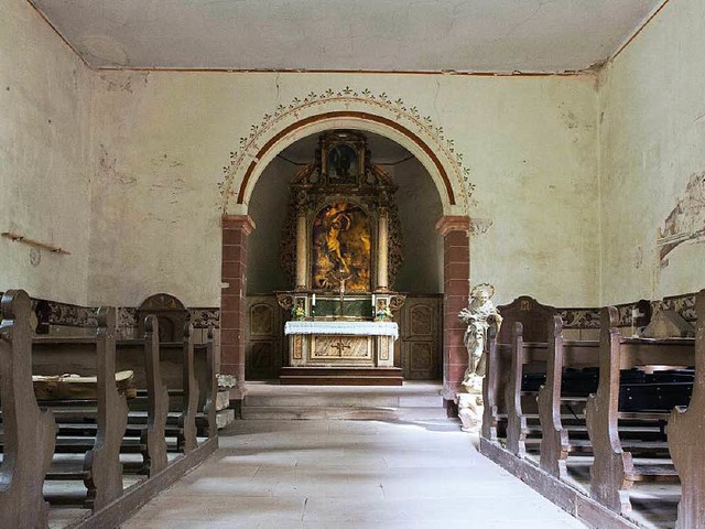 Die Kapelle St. Sebastian von innen.  | Foto: Photographer: Gabriele Zahn