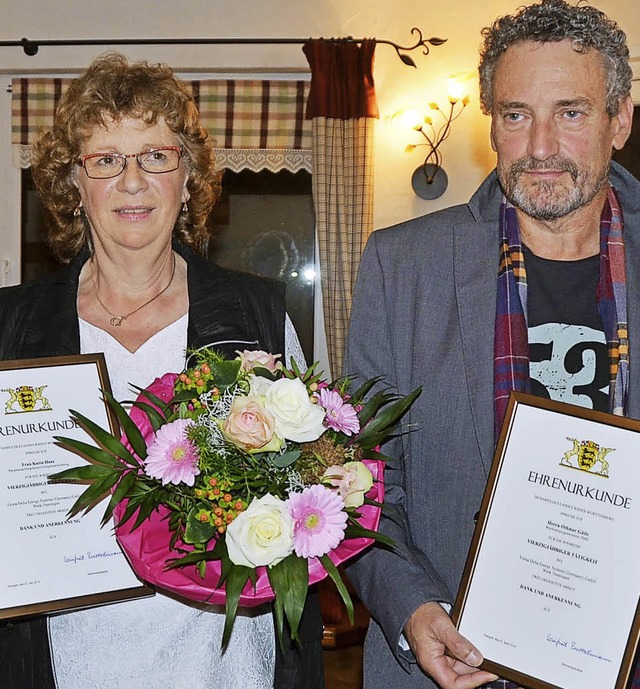 Knigschaffhausen. Die bei der Firmenf...Brgermeister Heinz-Rudolf Hagenacker.  | Foto: Roland Vitt