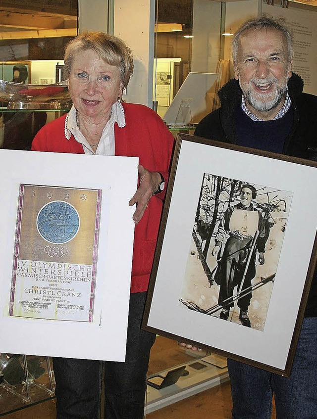 Die Frderkreis-Mitglieder Alfred Fall...hwarzwlder Skimuseum in Hinterzarten.  | Foto: Dieter Maurer