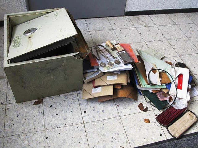 Der aus dem Rathaus Gutach gestohlene Tresor wurde im Schuttertal gefunden.  | Foto: Gemeinde Gutach