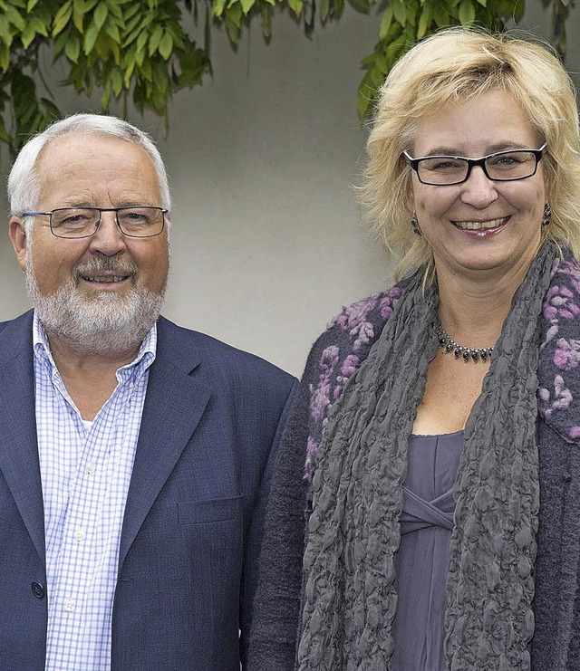 Stehen neu an der Spitze des Brgersoz...Dieter Grether und Susanne Steinkuhl.   | Foto: Volker Mnch