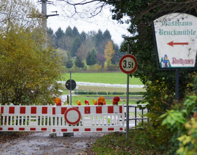 Fr den Neubau der maroden Brcke ber... vorsorglich 171000 Euro eingestellt.   | Foto: Markus Maier