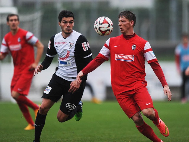 Erfolgreich verlief ein Test des SC Freiburg gegen den FC Aarau.  | Foto: Meinrad Schn