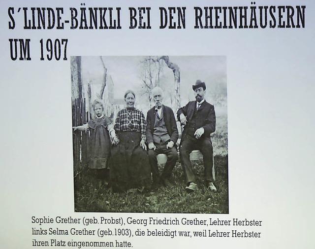 Kurt Paulus (Bild rechts) zeigte aufbe...Bnkli um das Jahr 1907 (Bild links).   | Foto: Heinz Vollmar