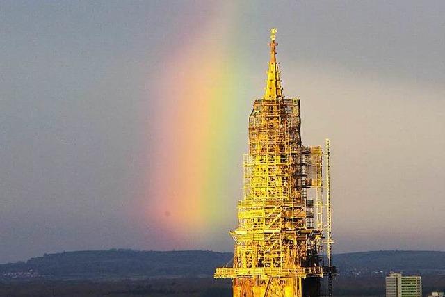 Fotos: Das Mnster unterm Regenbogen