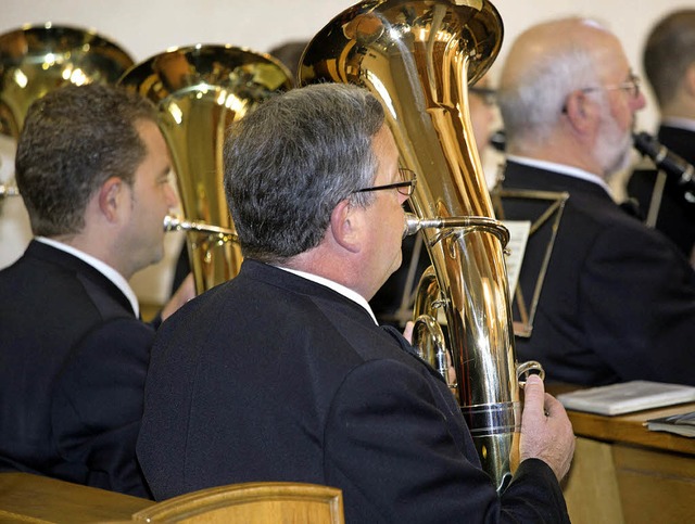 Die Gedenkfeier wurde auch vom Musikverein Grafenhausen  mitgestaltet.  | Foto: Chris Seifried