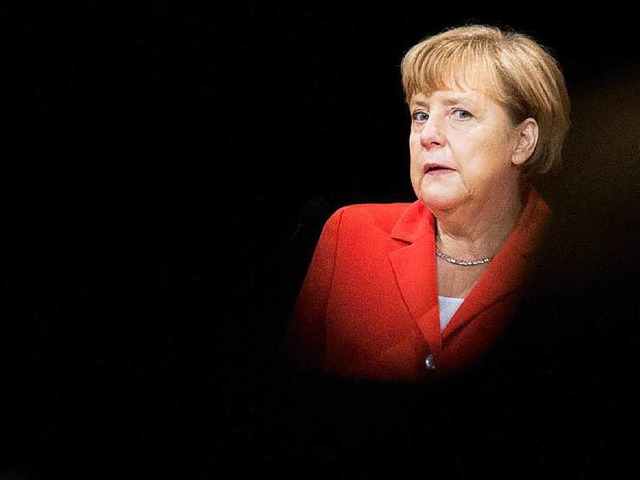 Angela Merkel findet deutliche Worte.  | Foto: dpa