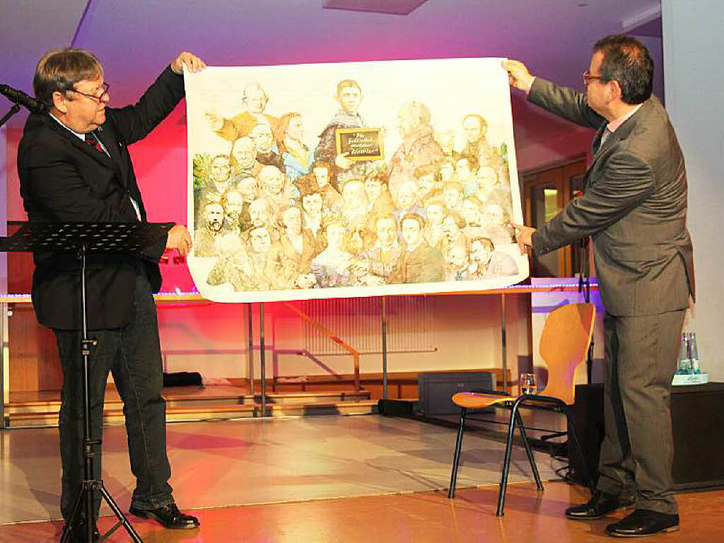 Richard Leibinger überbrachte ein Geschenk. Richard Leibinger überbrachte ein Geschenk.