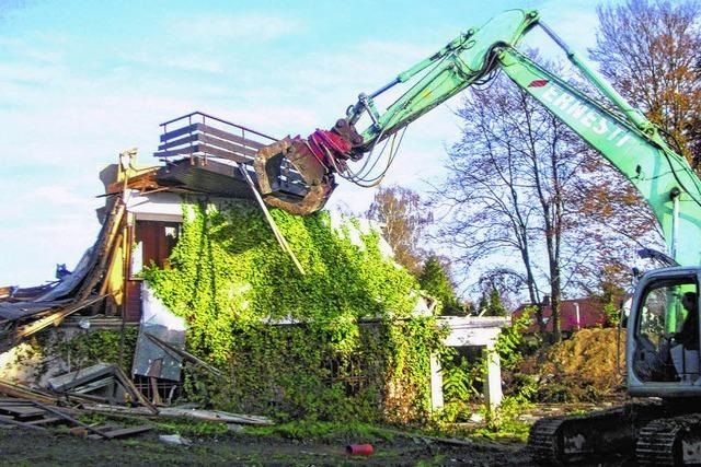 Frhere Direktoren-Villa der Papierfabrik wurde abgerissen