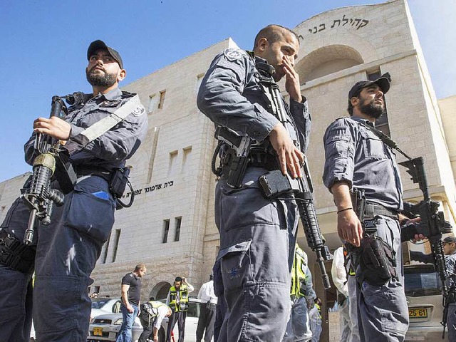Auf eine Synagoge in Jerusalem hat es einen Anschlag gegeben.  | Foto: AFP