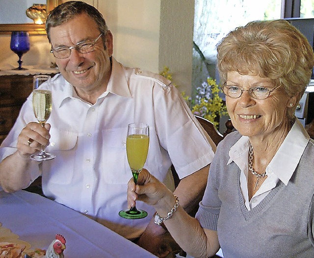 Monika und Albrecht Jger sind seit 50 Jahren verheiratet.  | Foto: Schille