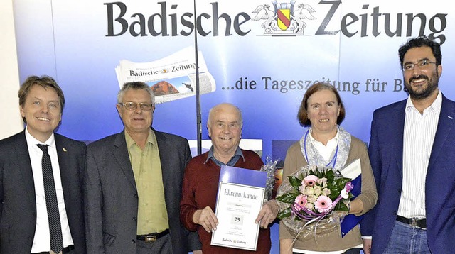 Zuverlssig fr die Leser der Badische...lagentur Hochschwarzwald (von links).   | Foto: Holger  Knferl