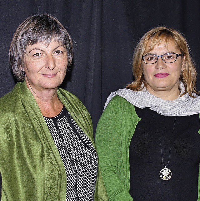 Neu im Vorstand (von links):  Andrea Bold-Reichenbach und Heike Petereit-Zipfel.  | Foto: Christiane Franz