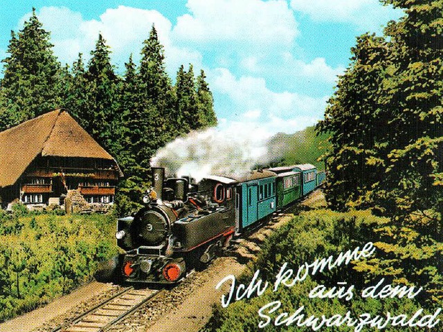 1975 soll die Bahn  durch den Schwarzwald fahren.  | Foto: Repro Gnter Klebes