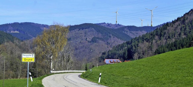 Visualisierung: Der Windpark Prechtle...nt. Die Anlage Bannstein steht rechts.  | Foto: Windkraft Schonach GmbH