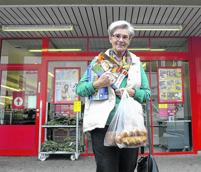 Die Filiale des Lebensmitteldiscounter...ae ist traurig.&quot; Bilder: sikeler  | Foto: Skiler