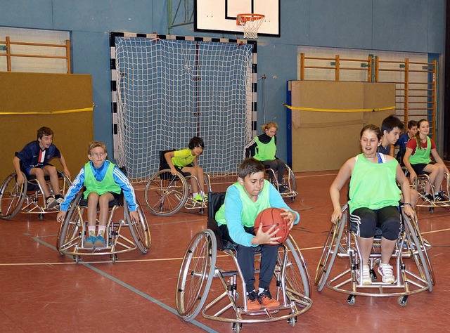Rollstuhl-Basketball: Der Fchsleclub ...sreihe &#8222;SC macht schlau&#8220;.   | Foto: Privat