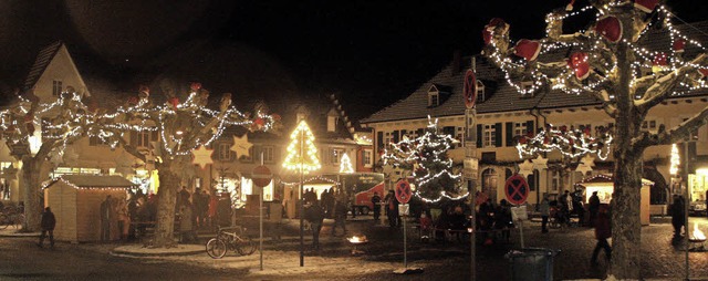 So stimmungsvoll soll die Kanderner Weihnachtsstrae auch in diesem Jahr sein.   | Foto: Archiv: Cremer