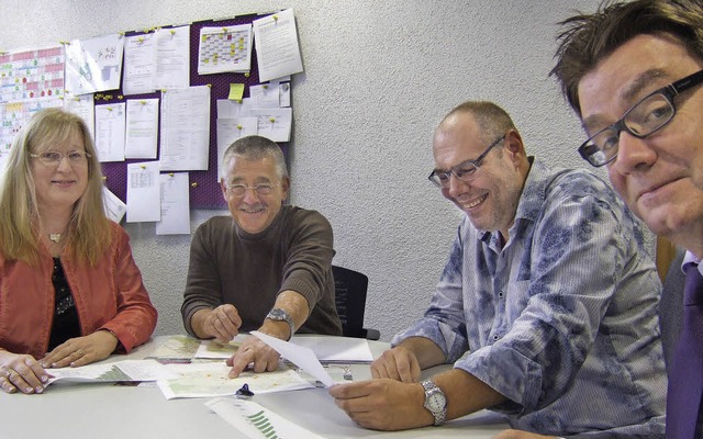 Evelyn Wassmer, Albert ter Wolbeek, Mi...orbereitung der  Nacht der Ausbildung   | Foto: Susanne Mller