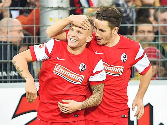 Aus dem Nachwuchs in die Bundesliga: D...an Schmid (links) und Christian Gnter  | Foto: dpa