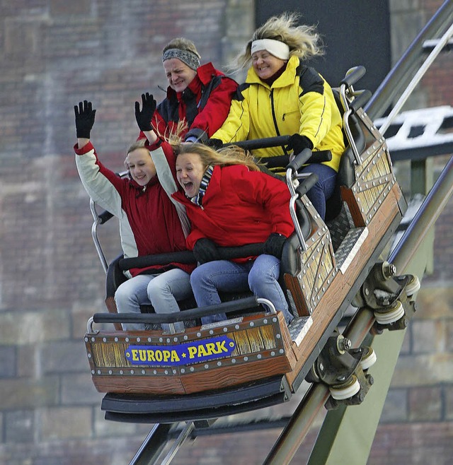 Auch im Winter haben &#8211; sofern es...ahrgeschfte im Europa-Park geffnet.   | Foto: EP