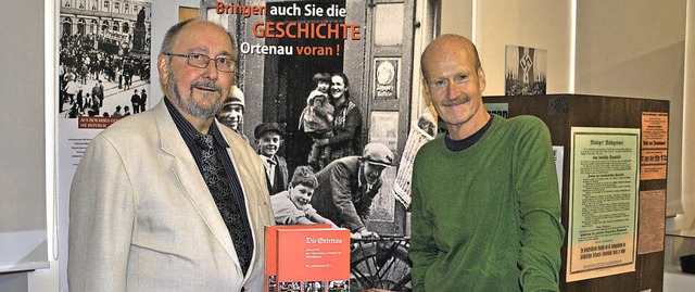 Prsident Klaus G. Kaufmann (links) mi...Ortenau&#8220;-Redakteur Martin  Ruch   | Foto: robert ullmann