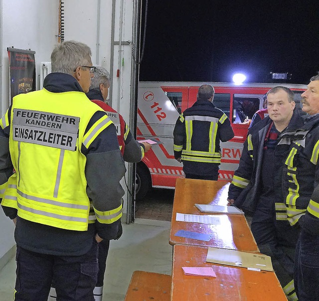 Alle Kanderner Feuerwehren trafen sich krzlich in Tannenkirch zur Funkbung.   | Foto: privat