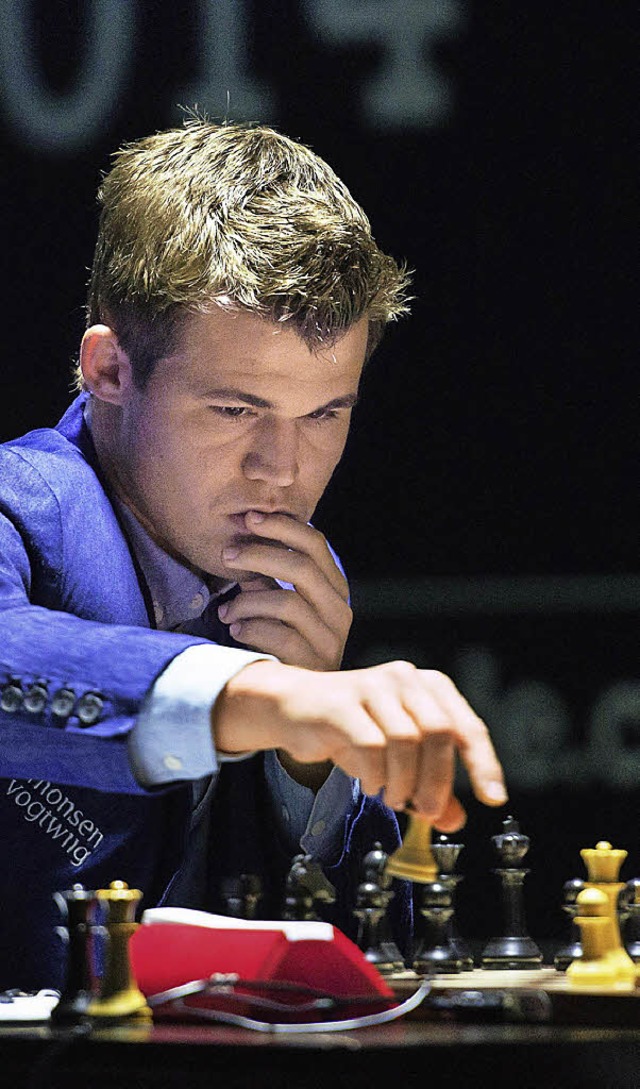 Setzte seinen Gegner schachmatt: Magnus Carlsen   | Foto: dpa