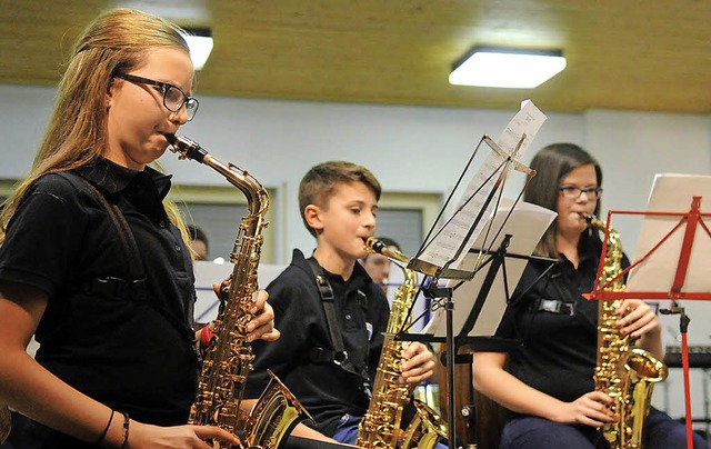 Das Jugendorchester zeigt, was es drauf hat.  | Foto: Wolfgang Knstle