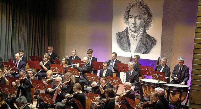 <Text>Dem Klassiktitanen Beethoven war...Orchestergesellschaft gewidmet</Text>   | Foto: Roswitha Frey