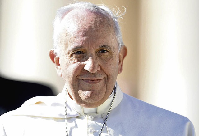 Papst Franziskus erhielt einen Brief des mutmalichen Opfers   | Foto: dpa