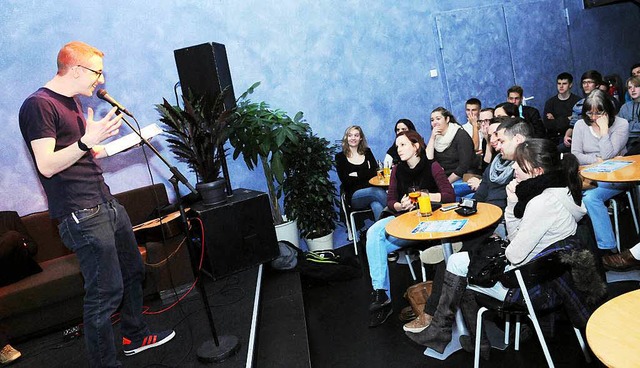 Poetry Slam im Schlachthof-Bistro  | Foto: WOLFGANG KUENSTLE               