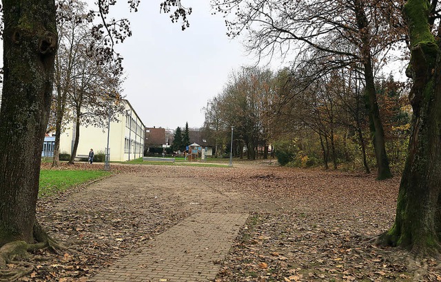 Der triste  Schulhof der Grund- und We... vom Frderverein umgestaltet werden.   | Foto: Sandra Decoux-Kone