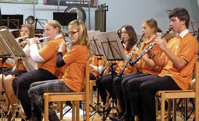 Auch das Jugendorchester stellte beim ...Musikvereins sein Knnen unter Beweis.  | Foto: Christine Weirich
