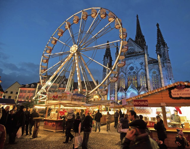 Riesenrad und Weihnachtsstimmung: Mulhouse  | Foto: Stadt Mulhouse/