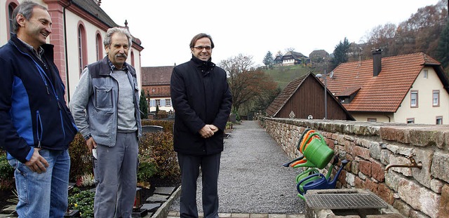 Freuen sich ber die Sanierung: (von l...tz und Brgermeister Carsten Gabbert.   | Foto: heidi fssel