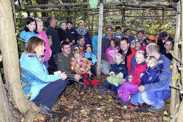 Neuer Unterstand im Wald