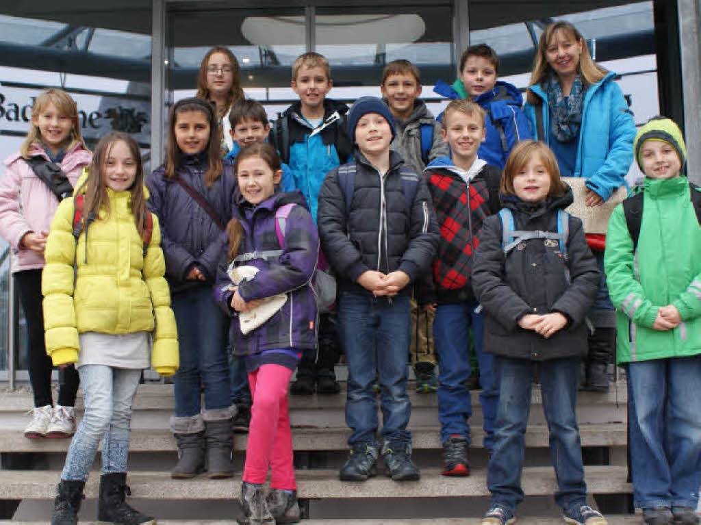Die Klasse 4s der Adolf-Gnshirt-Schule Eichstetten mit ihrer Lehrerin Frau Dajana Schulenburg
