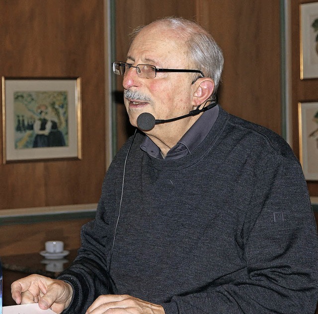 Stefan Pflaum bei der Senioren-Union   | Foto: Frowalt Janzer