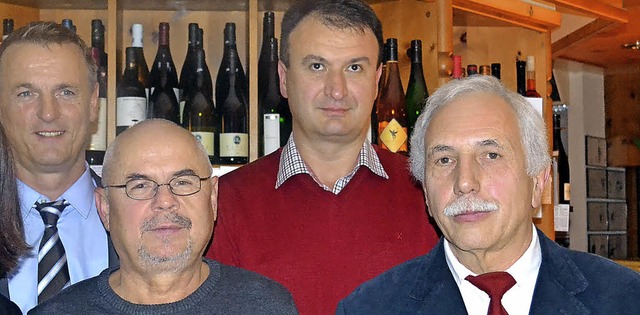 Geschftsfhrer Jens Lategahn (links) ... Montek, Vinko Roso und Hubert Bll .   | Foto: Liane Schilling