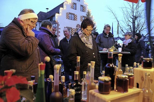 Kuschelige Atmosphre beim Markt